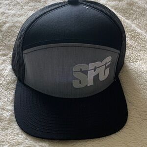 SPC Black and Gray Adjustable Hat